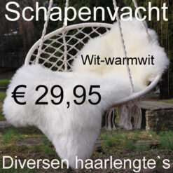 Schapenvacht WIT 110> 115cm Schapenvel vacht € 29,95 vacht Vacht Schapenvel Schapenhuid
