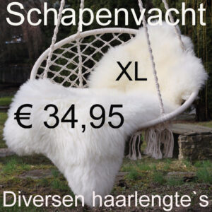 Schapenvacht WIT 110> 115cm Schapenvel vacht € 34,95 vacht Vacht Schapenvel Schapenhuid