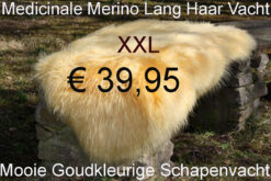 Medicinale MERINO 110>115 Schapenvacht L. HAAR € 39,95 Vacht Schapenhuid Schapenvel