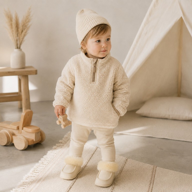 Merino Pantoffels Sloffen 100% Zachte Merino Wol en Leer Maat 23 tot 36 € 39,95 - Afbeelding 3