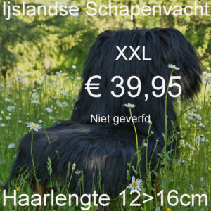 IJslandse Schapenvacht ZWART 110>115cm Schapenvel € 39,95 Vacht
