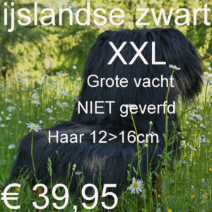 IJslandse Schapenvacht ZWART 110>115cm Schapenvel € 39,95 Vacht