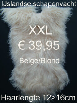 IJslandse Schapenvacht BEIGE/BLOND 120>125cm € 39,95 Schapenhuid Schapenvel