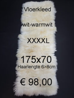 Schapenvacht TAPIJT WIT Vloerkleed > klik 2x op de foto < € 98,00 Disigner kleed (No.1)