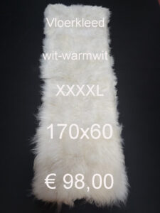 Schapenvacht TAPIJT WIT Vloerkleed > klik 2x op de foto < € 98,00 Disigner Kleed