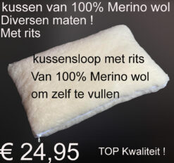 KUSSEN HOOFDKUSSEN KUSSENSLOOP 100% Merino Wol € 24,95 (zonder vulling)