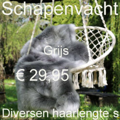 Schapenvacht GRIJS 110> 115cm Schapenvel € 29,95 Vacht Schapenhuid Schapenvel
