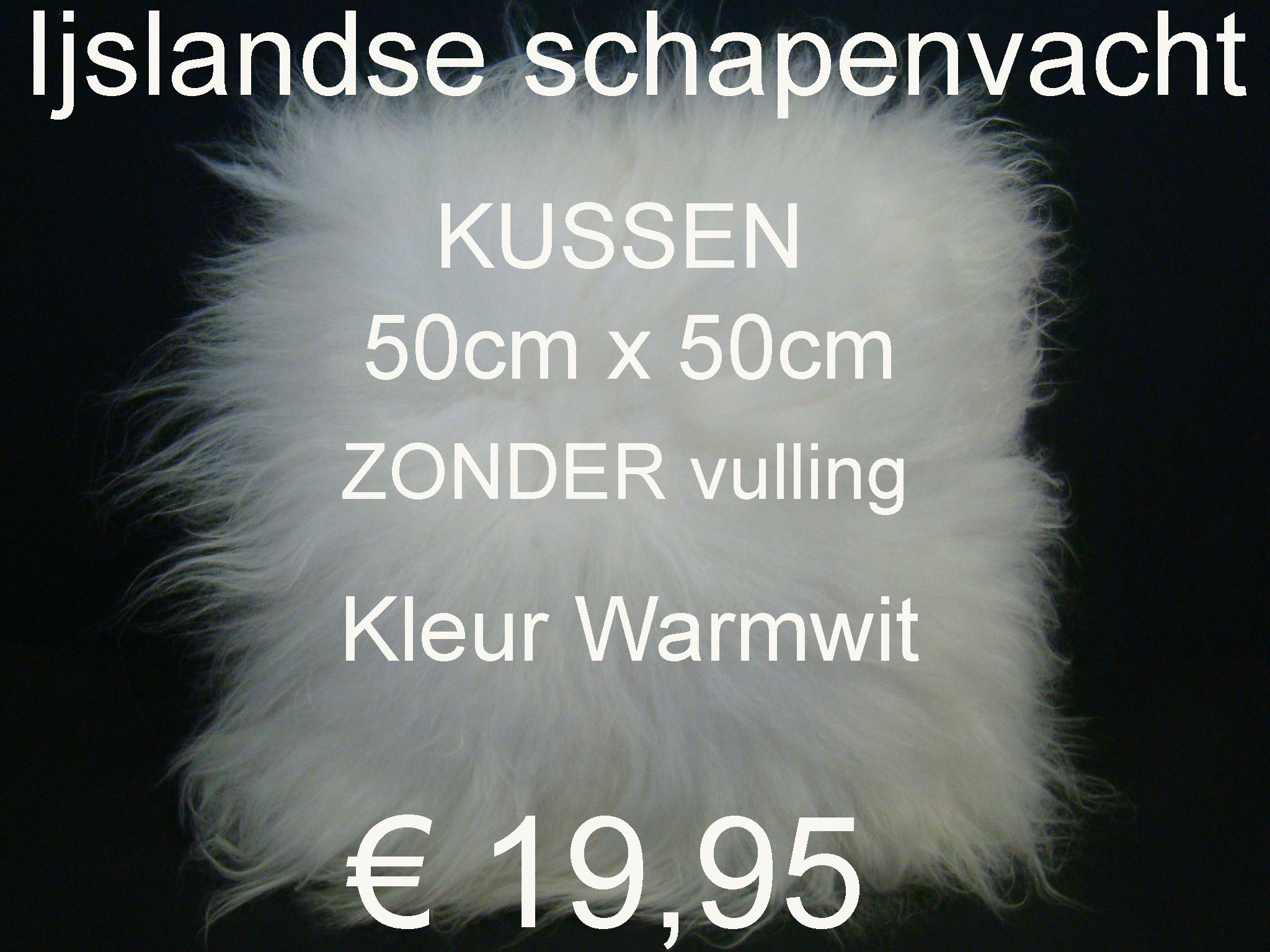 WARMWIT 50x50 Y Kussen wit