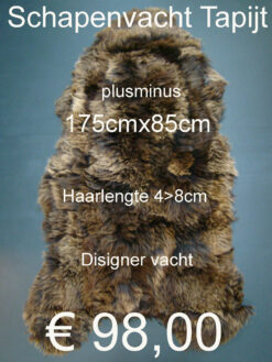 Schapenvacht Bruin TAPIJT Vloerkleed > klik 3x op de foto < € 98,00 (No.9) Disigner vacht
