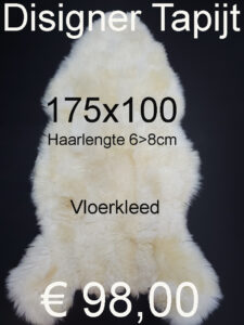 Schapenvacht WOLLEN TAPIJT WIT Vloerkleed > klik 3x op de foto < € 98,00 (No.1) Schaap