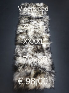 Schapenvacht TAPIJT ZWART Vloerkleed > klik 2x op de foto < € 98,00 Disigner Kleed