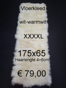 Schapenvacht TAPIJT WIT Vloerkleed > klik 2x op de foto < € 79,00 Disigner kleed (TW4)