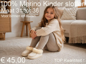 Merino Pantoffels Sloffen van 100% Zachte Merino Wol en Soepel Merino Leer € 45,00