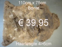 BONTE Schapenvacht schapenvel schapenhuid Vacht > klik 2x op de foto < (No.44)