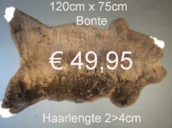 BONTE Schapenvacht schapenvel schapenhuid Vacht > klik 2x op de foto < (No.46)